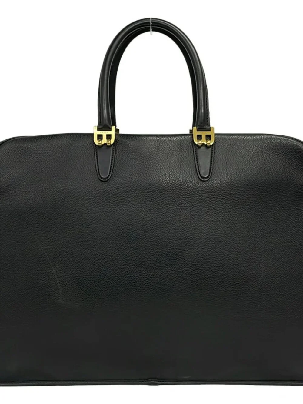 BALLY Black Leather Business Bag